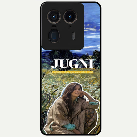  Jugni Soul Vibes Glass Case For Moto Edge 50 Ultra back cover – full design glossy printed glass finish