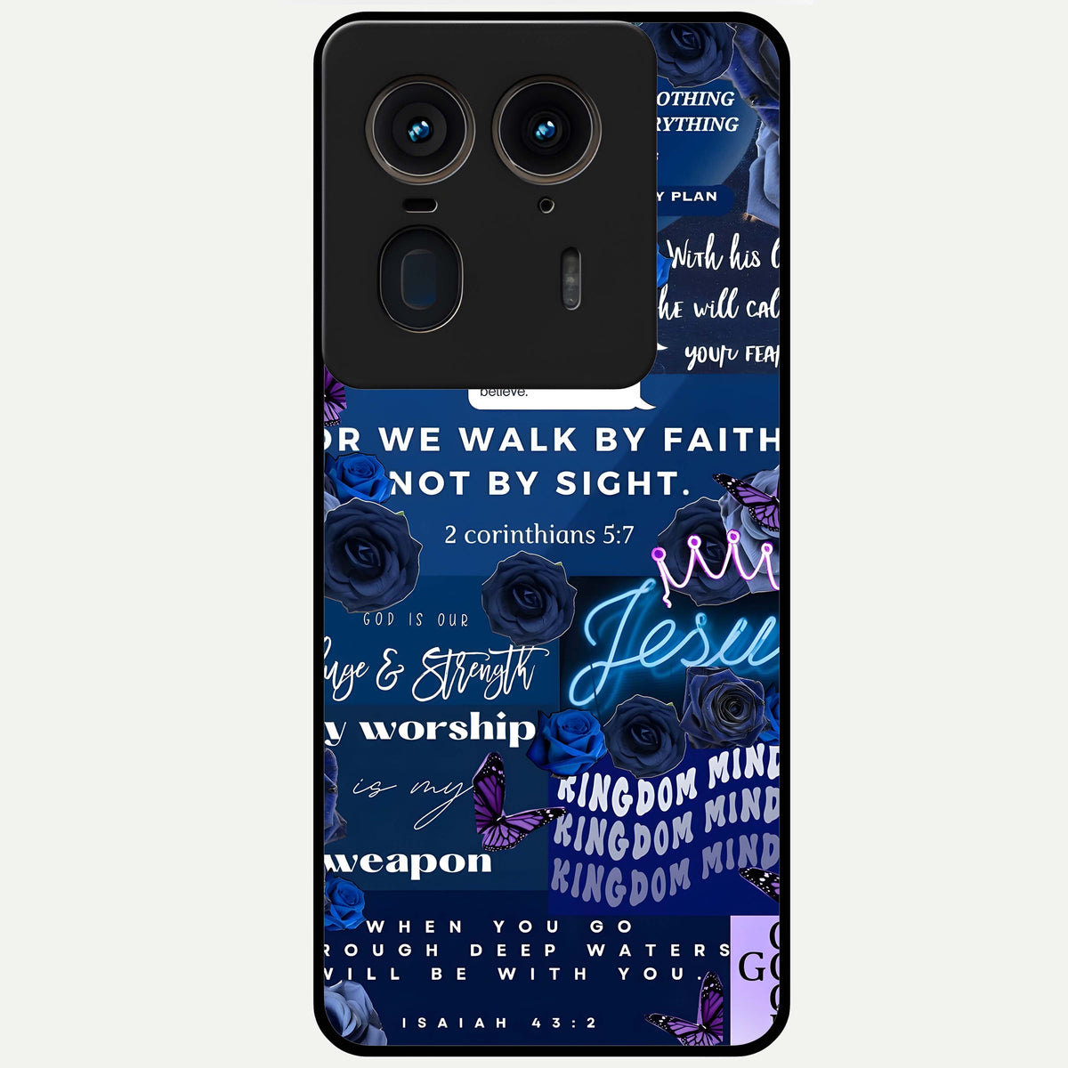  Kingdom Faith Glow Glass Case For Moto Edge 50 Ultra back cover – full design glossy printed glass finish