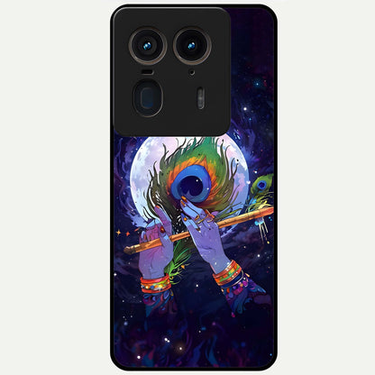  Krishna Hands Art Glass Case For Moto Edge 50 Ultra back cover – full design glossy printed glass finish