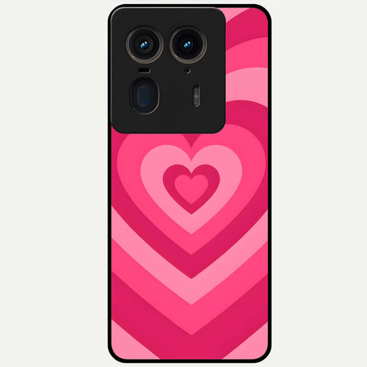  Layered Love Hearts Glass Case For Moto Edge 50 Ultra back cover – full design glossy printed glass finish