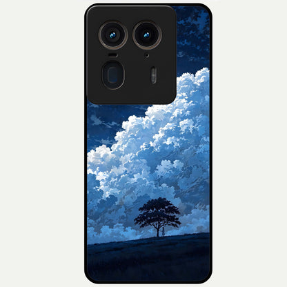  Midnight Sky Serenity Glass Case For Moto Edge 50 Ultra back cover – full design glossy printed glass finish