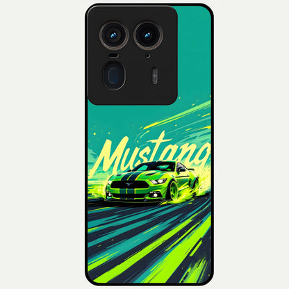  Mustang Bang Glass Case For Moto Edge 50 Ultra back cover – full design glossy printed glass finish