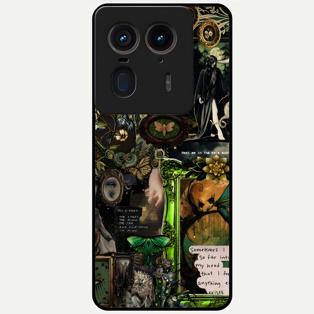  Mystic Woods Secret Glass Case For Moto Edge 50 Ultra back cover – full design glossy printed glass finish