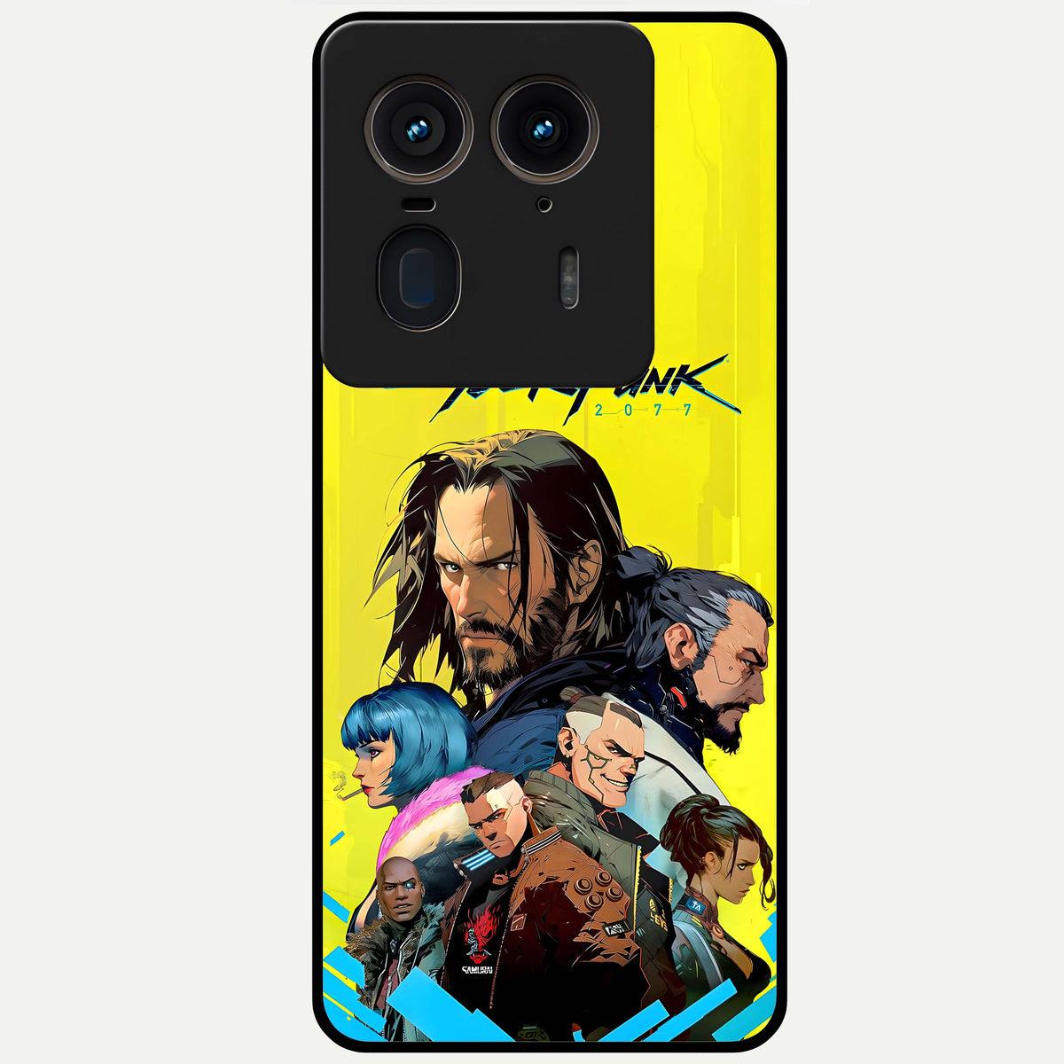  Neon Rebel Genesis Glass Case For Moto Edge 50 Ultra back cover – full design glossy printed glass finish