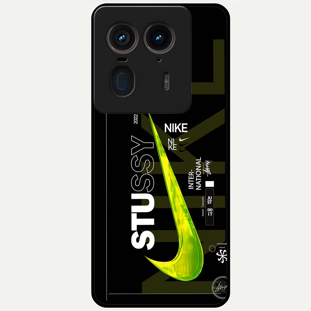  Neon Street Edition Glass Case For Moto Edge 50 Ultra back cover – full design glossy printed glass finish