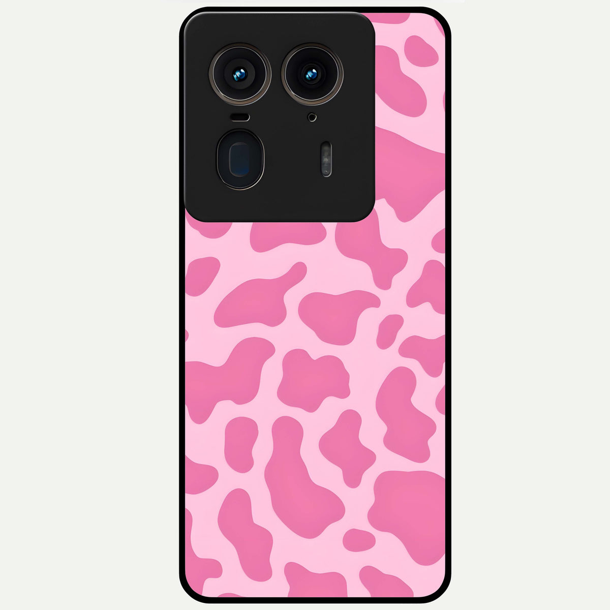  Pinkish Scenery Glass Case For Moto Edge 50 Ultra back cover – full design glossy printed glass finish