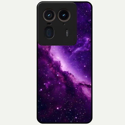  Purple Shade Sky Glass Case For Moto Edge 50 Ultra back cover – full design glossy printed glass finish