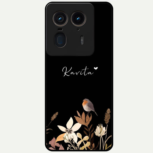  Quiet Garden Tune Custom Name Glass Case For Moto Edge 50 Ultra back cover – full design glossy printed glass finish