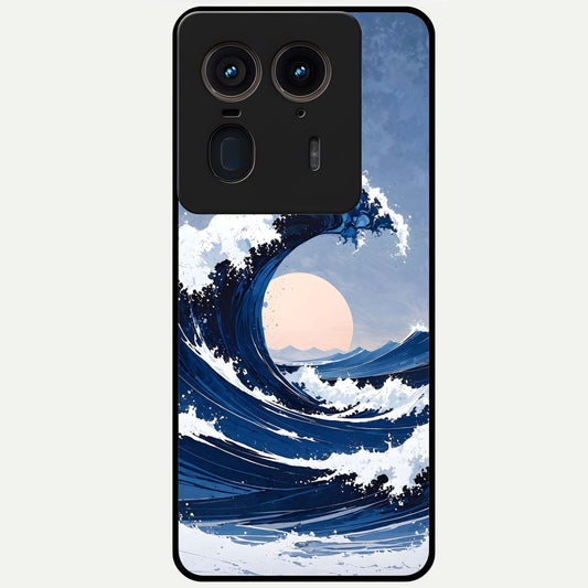  Rising Tide Power Glass Case For Moto Edge 50 Ultra back cover – full design glossy printed glass finish