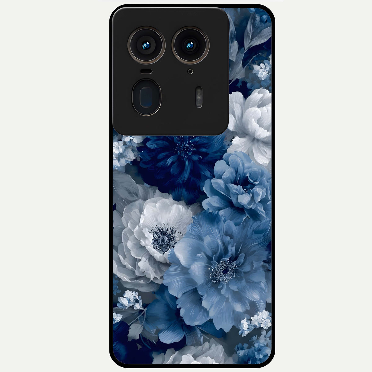  Royal Bloom Garden Glass Case For Moto Edge 50 Ultra back cover – full design glossy printed glass finish