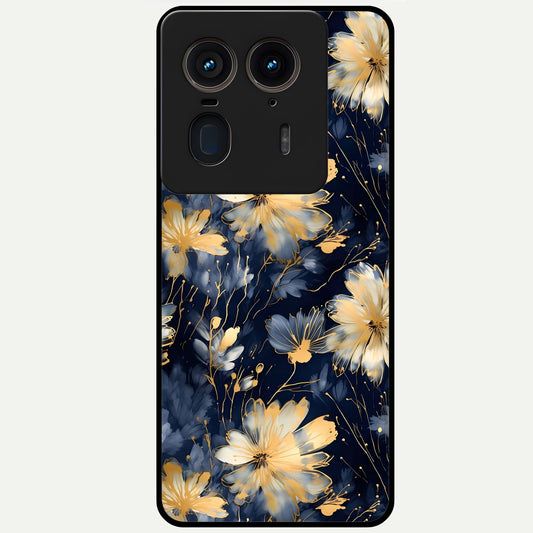  Royal Petal Dream Glass Case For Moto Edge 50 Ultra back cover – full design glossy printed glass finish