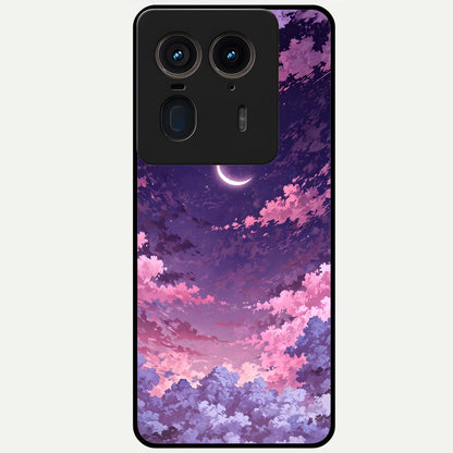  Sky Drift Clouds Glass Case For Moto Edge 50 Ultra back cover – full design glossy printed glass finish
