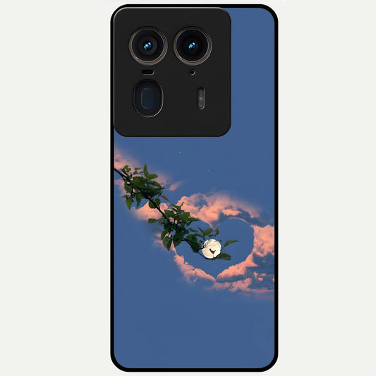  Sky Under Tree Glass Case For Moto Edge 50 Ultra back cover – full design glossy printed glass finish