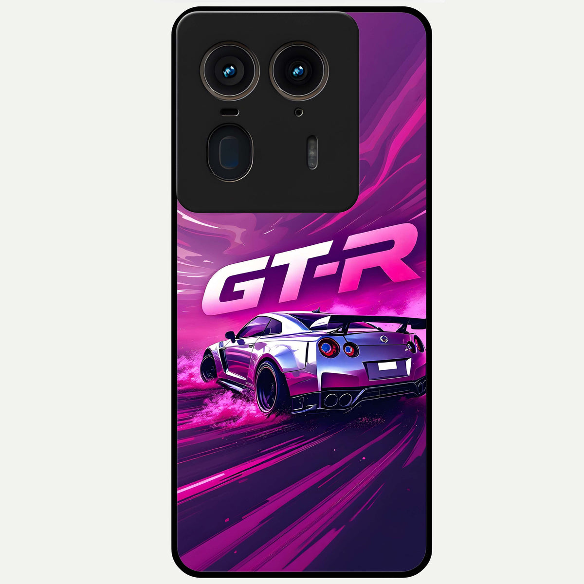  Speed Drift Legend Glass Case For Moto Edge 50 Ultra back cover – full design glossy printed glass finish