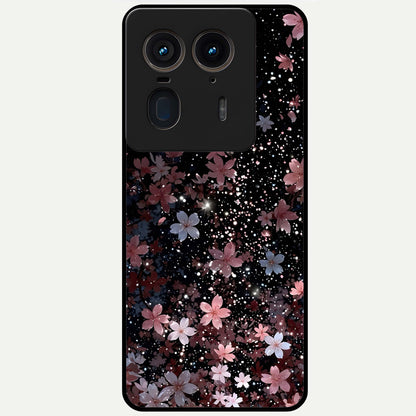  Starlit Flower Dreams Glass Case For Moto Edge 50 Ultra back cover – full design glossy printed glass finish