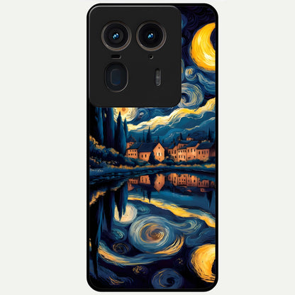  Starry Sky Serenity Glass Case For Moto Edge 50 Ultra back cover – full design glossy printed glass finish
