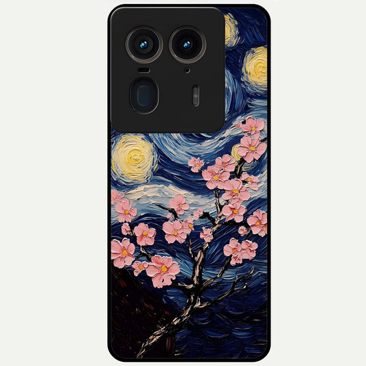  Van Gogh Scenery Glass Case For Moto Edge 50 Ultra back cover – full design glossy printed glass finish