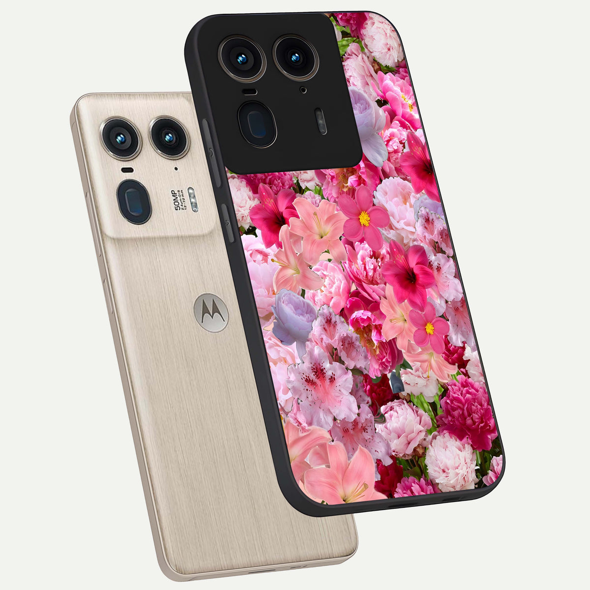  Bloom Crush Fantasy phone case For Moto Edge 50 Ultra showing premium glass back cover with detailed artwork