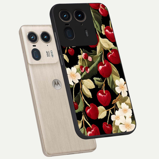  Blooming Spendor Bird phone case For Moto Edge 50 Ultra showing premium glass back cover with detailed artwork