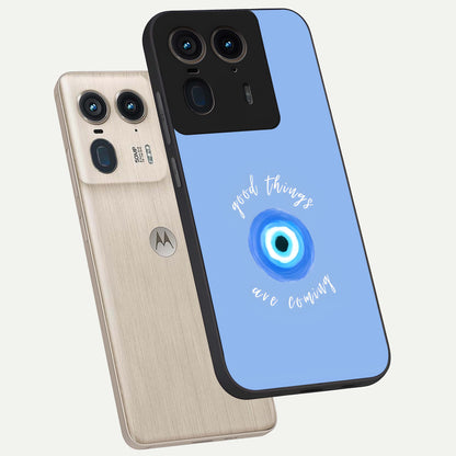  Bright Future Ahead phone case For Moto Edge 50 Ultra showing premium glass back cover with detailed artwork