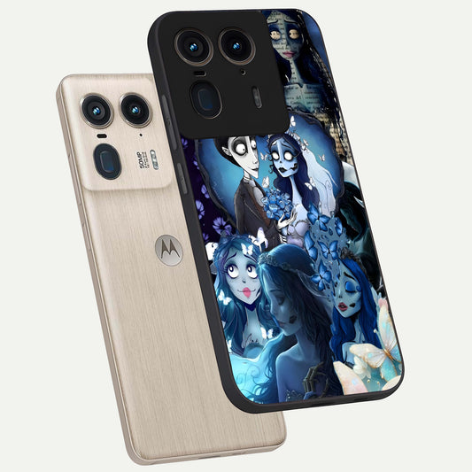  Butterfly Ghost Soul phone case For Moto Edge 50 Ultra showing premium glass back cover with detailed artwork