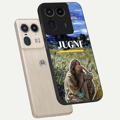  Jugni Soul Vibes phone case For Moto Edge 50 Ultra showing premium glass back cover with detailed artwork