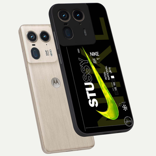  Neon Street Edition phone case For Moto Edge 50 Ultra showing premium glass back cover with detailed artwork