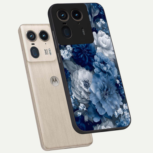  Royal Bloom Garden phone case For Moto Edge 50 Ultra showing premium glass back cover with detailed artwork