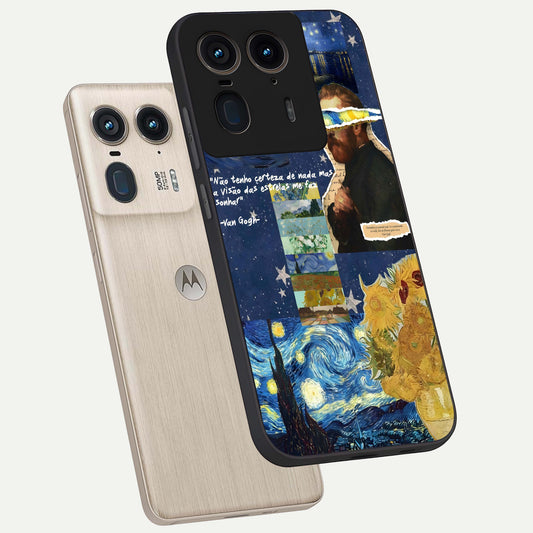  Starry Dream Vision phone case For Moto Edge 50 Ultra showing premium glass back cover with detailed artwork