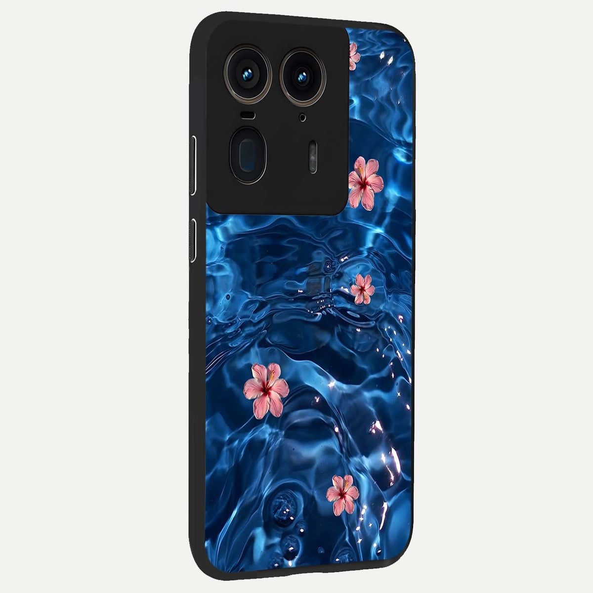  Bloom Thread Art back cover For Moto Edge 50 Ultra slim fit glass case with vibrant aesthetic design