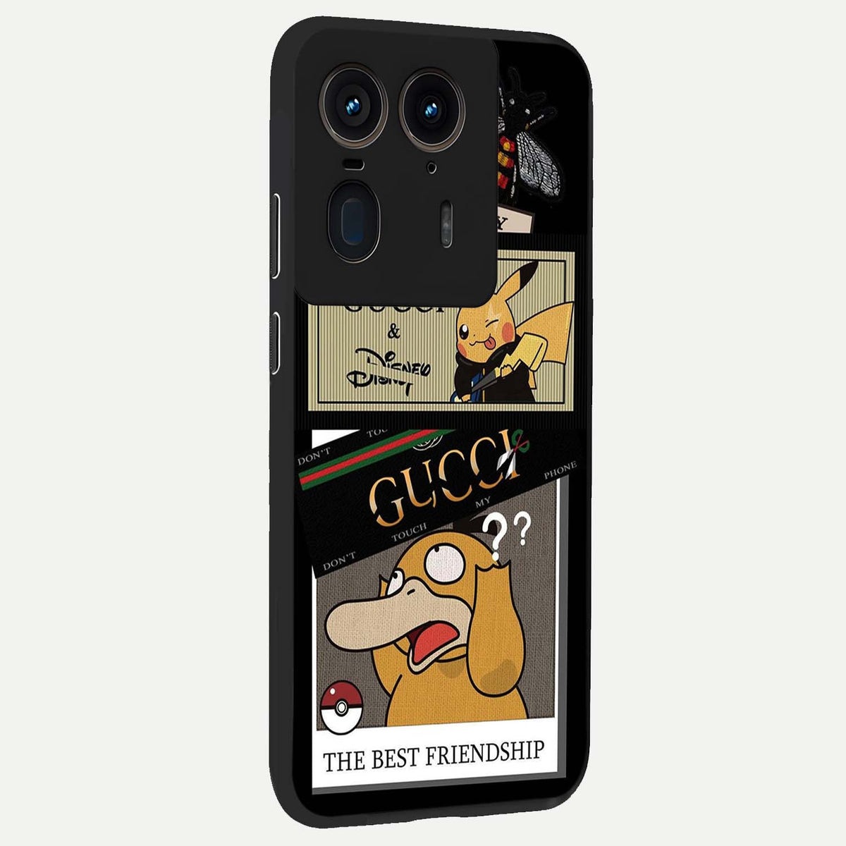  Cartoon Brand Play Mashup back cover For Moto Edge 50 Ultra slim fit glass case with vibrant aesthetic design