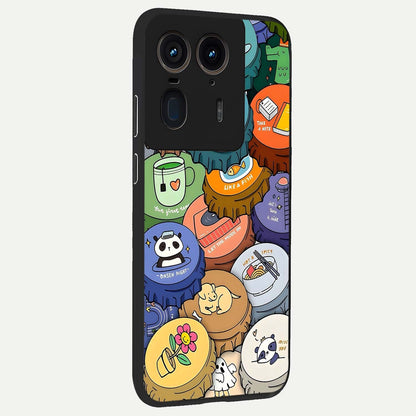 Coins Patterns back cover For Moto Edge 50 Ultra slim fit glass case with vibrant aesthetic design