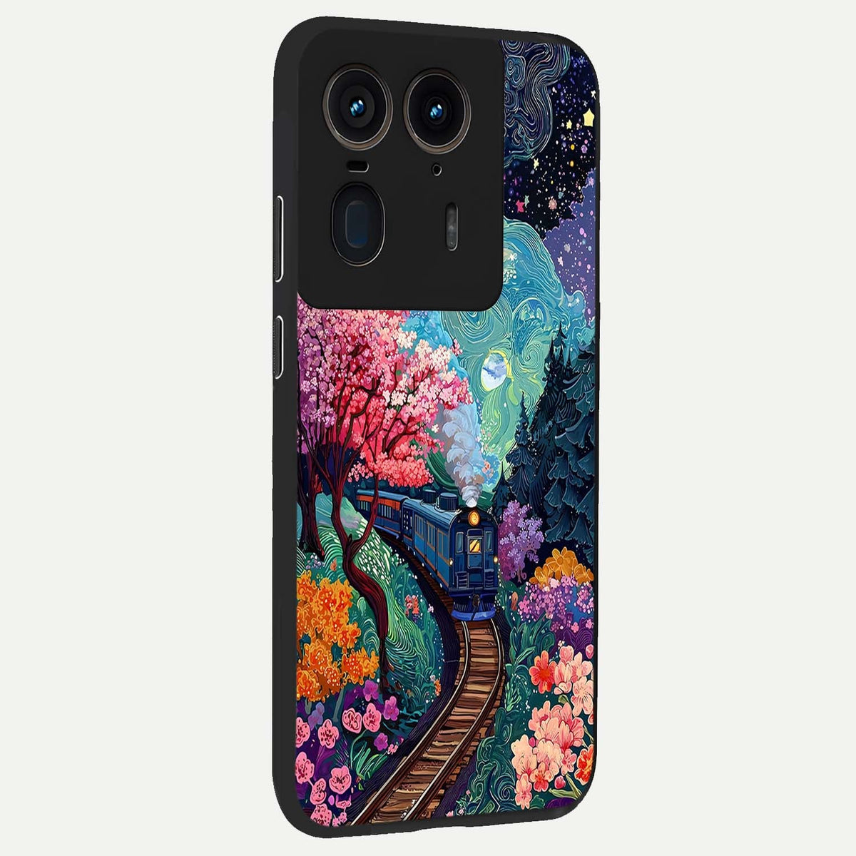  Digital Art back cover For Moto Edge 50 Ultra slim fit glass case with vibrant aesthetic design