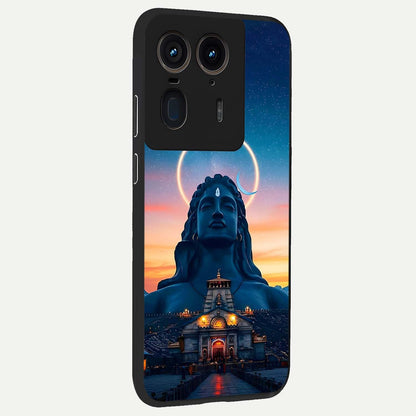  Eternal Shiva Aura back cover For Moto Edge 50 Ultra slim fit glass case with vibrant aesthetic design