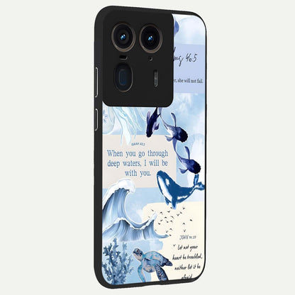  Faithful Ocean Promise back cover For Moto Edge 50 Ultra slim fit glass case with vibrant aesthetic design