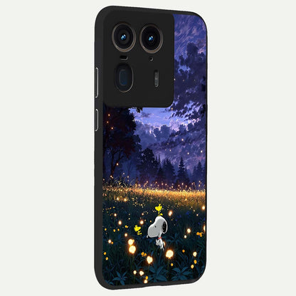  Firefly Meadow Magic back cover For Moto Edge 50 Ultra slim fit glass case with vibrant aesthetic design