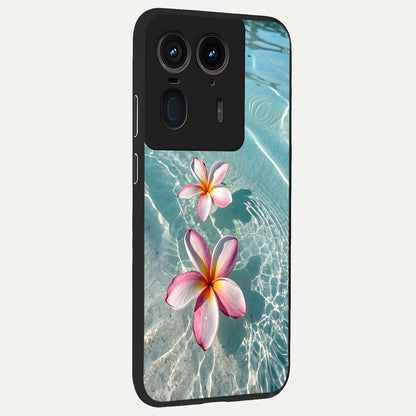  Floating Bloom Bliss back cover For Moto Edge 50 Ultra slim fit glass case with vibrant aesthetic design