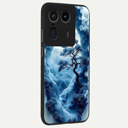  Frozen Serenity Gate back cover For Moto Edge 50 Ultra slim fit glass case with vibrant aesthetic design