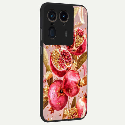  Golden Bloom Glow back cover For Moto Edge 50 Ultra slim fit glass case with vibrant aesthetic design