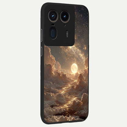  Golden Sky Dream back cover For Moto Edge 50 Ultra slim fit glass case with vibrant aesthetic design