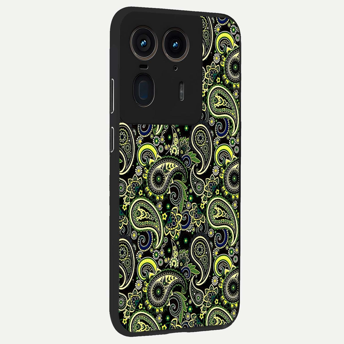  Green Lemon back cover For Moto Edge 50 Ultra slim fit glass case with vibrant aesthetic design