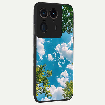  Green Moon Energy back cover For Moto Edge 50 Ultra slim fit glass case with vibrant aesthetic design