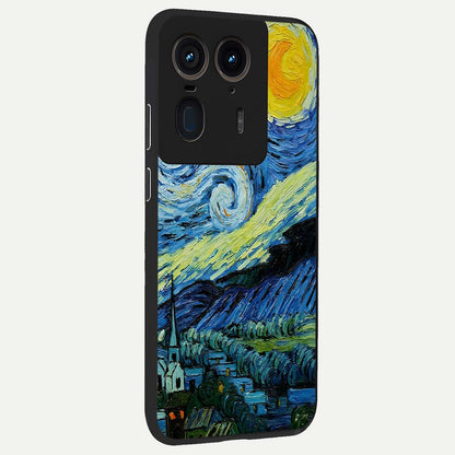  Inspired Van Gogh Art back cover For Moto Edge 50 Ultra slim fit glass case with vibrant aesthetic design