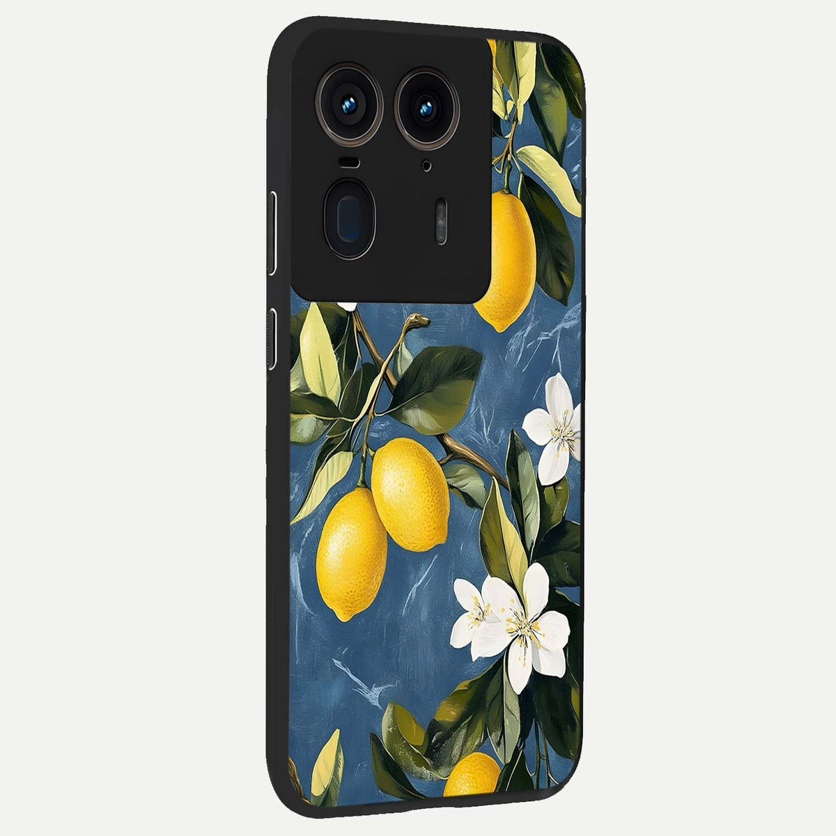  Lemon Dream Garden back cover For Moto Edge 50 Ultra slim fit glass case with vibrant aesthetic design