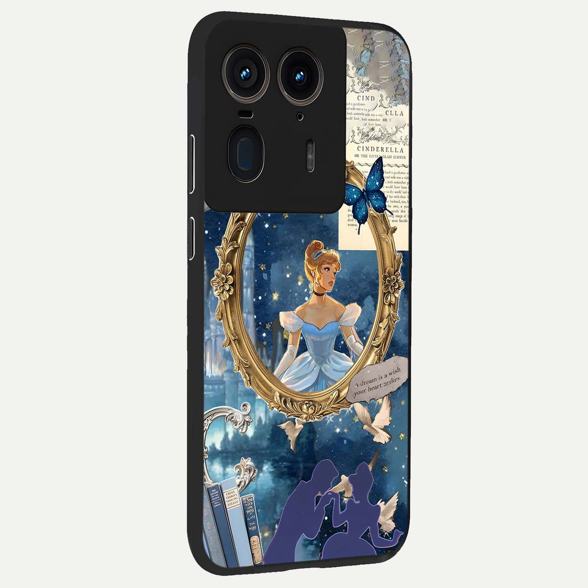 Midnight Queen back cover For Moto Edge 50 Ultra slim fit glass case with vibrant aesthetic design