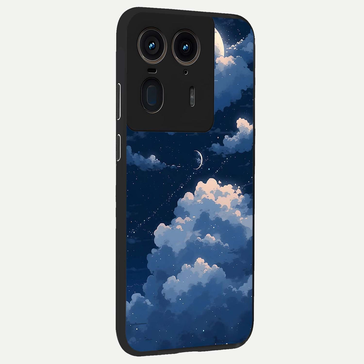  Moon Dream Haze back cover For Moto Edge 50 Ultra slim fit glass case with vibrant aesthetic design