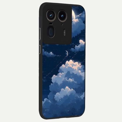  Moon Dream Haze back cover For Moto Edge 50 Ultra slim fit glass case with vibrant aesthetic design