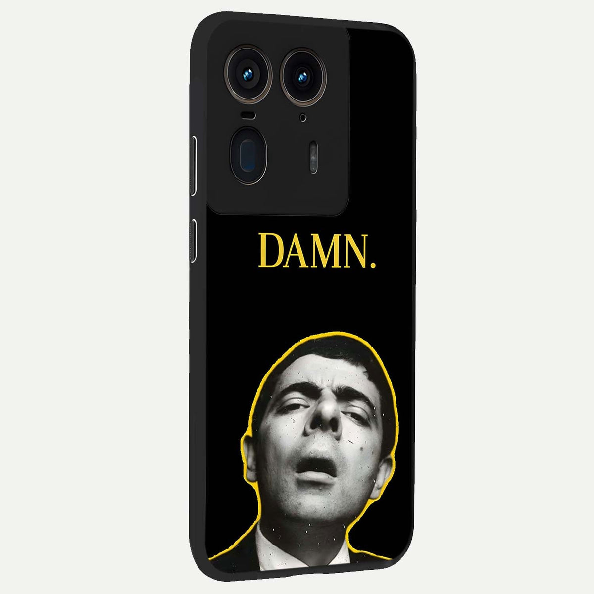  Mr Bean Damn back cover For Moto Edge 50 Ultra slim fit glass case with vibrant aesthetic design
