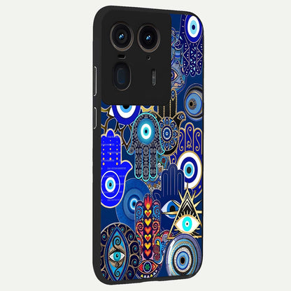  Mystic Palm Guard back cover For Moto Edge 50 Ultra slim fit glass case with vibrant aesthetic design