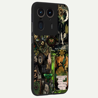  Mystic Woods Secret back cover For Moto Edge 50 Ultra slim fit glass case with vibrant aesthetic design